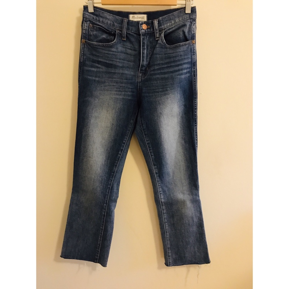 Madewell Cropped Flare medium wash jean